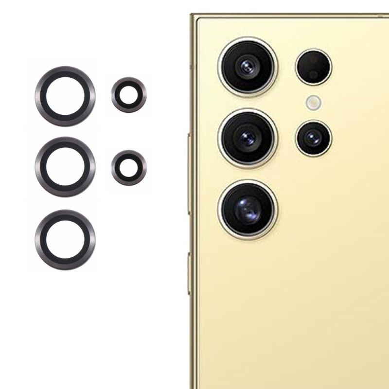 Metalllinsebeskytter Til Samsung Galaxy S25 Ultra 5g Galvanisert Og Herdet Glass
