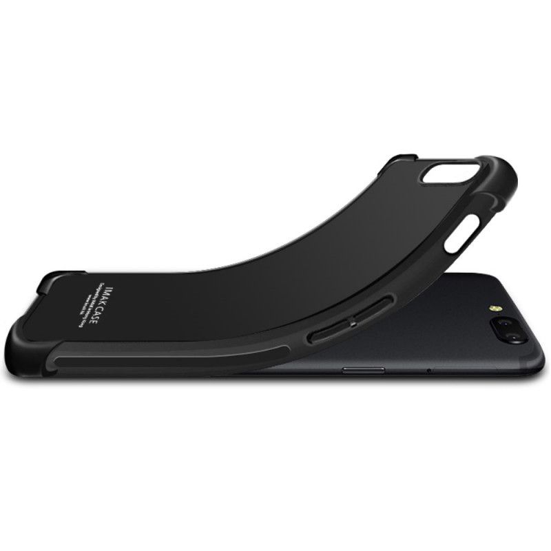 Deksel Asus ZenFone 6 Svart Fleksibel Silikon Med Imak Skjermfilm Beskyttelse