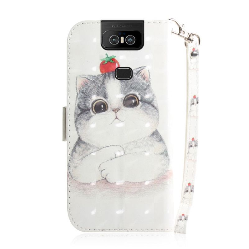 Folio Deksel Asus ZenFone 6 Tomat På Tanga-Katten