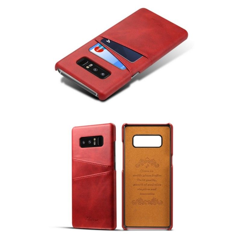 Deksel for Samsung Galaxy Note 8 Svart Kortholder
