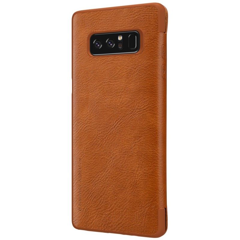Folio Deksel Samsung Galaxy Note 8 Svart Nillkin Qin-Serien