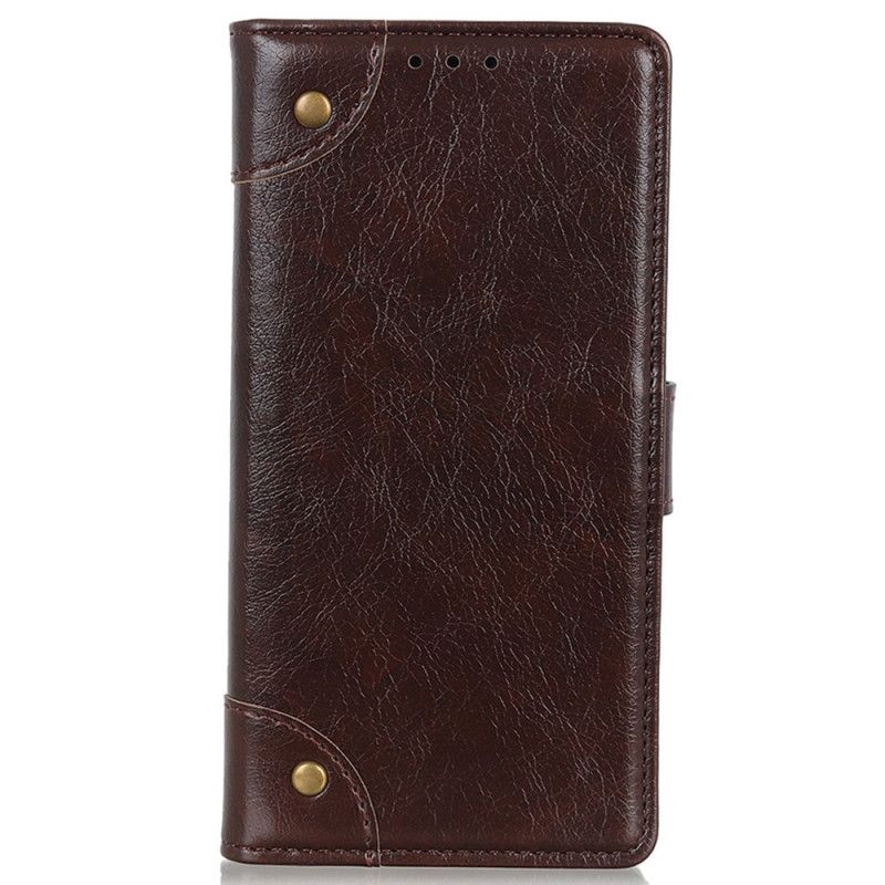 Folio Deksel Moto G200 5g Antikk Nappa-skinneffekt