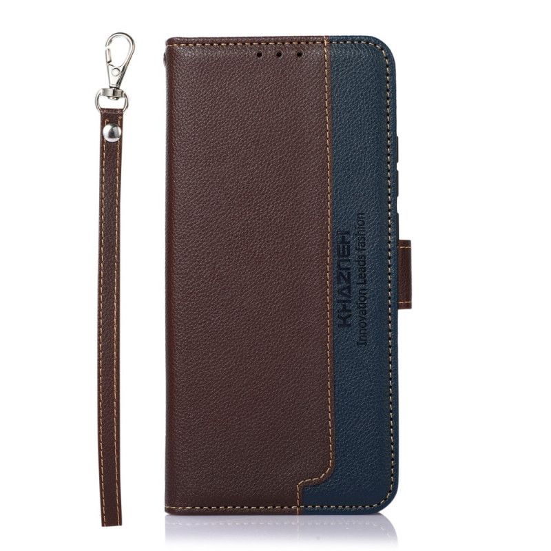 Folio Deksel Moto G200 5g Lychee Style Rfid Khazneh