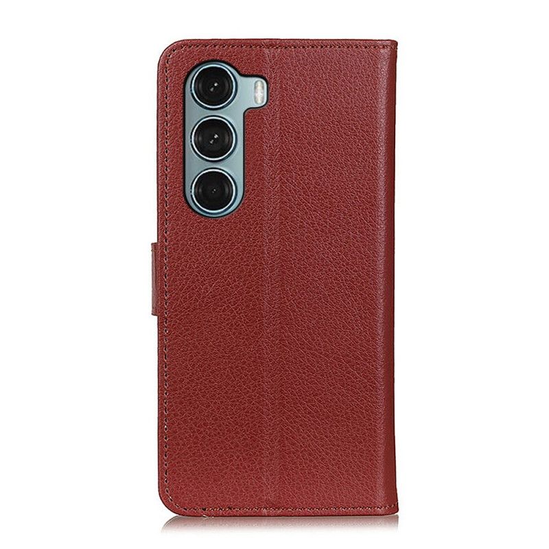 Folio Deksel Moto G200 5g Tradisjonelt Litchi Beskyttelse Deksel