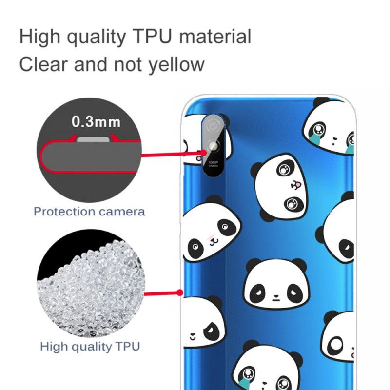 Deksel for Xiaomi Redmi 9A Sentimentale Pandaer