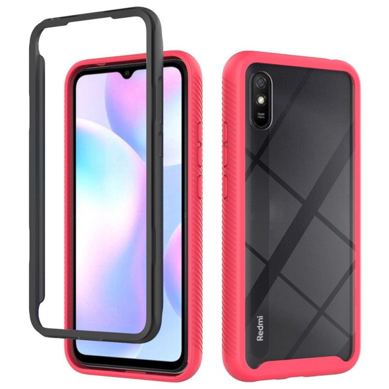 Deksel Xiaomi Redmi 9A Svart Hybrid Silikon Kanter
