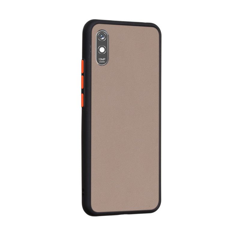 Deksel Xiaomi Redmi 9A Svart Hybrid Silikonfelgdesign Beskyttelse