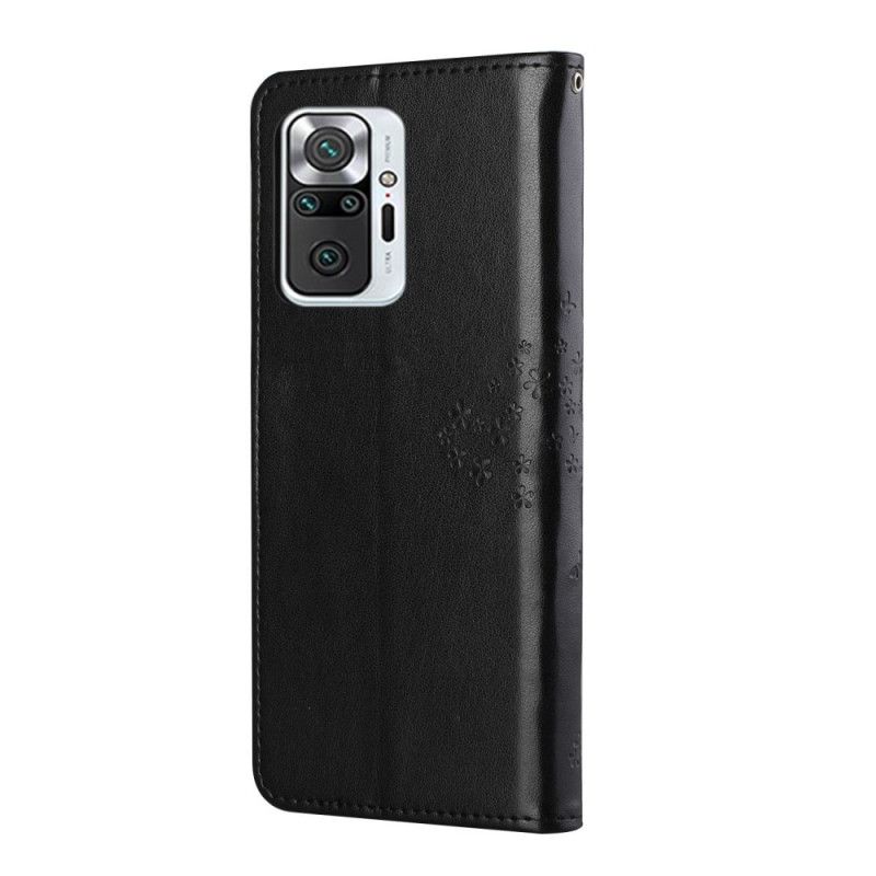 Folio Deksel for Xiaomi Redmi Note 10 Pro Svart Tre Og Tangaugler