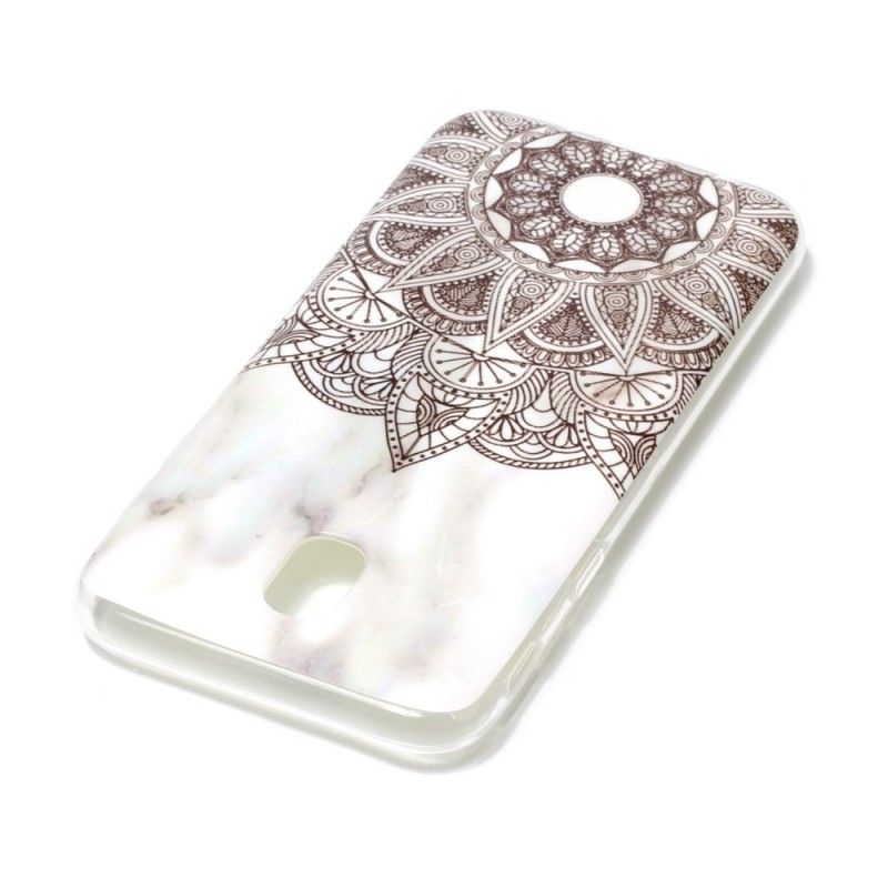 Deksel for Samsung Galaxy J5 2017 Marmorert Mandala