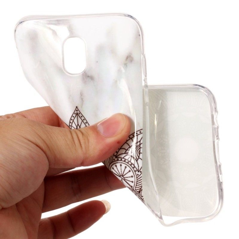 Deksel for Samsung Galaxy J5 2017 Marmorert Mandala