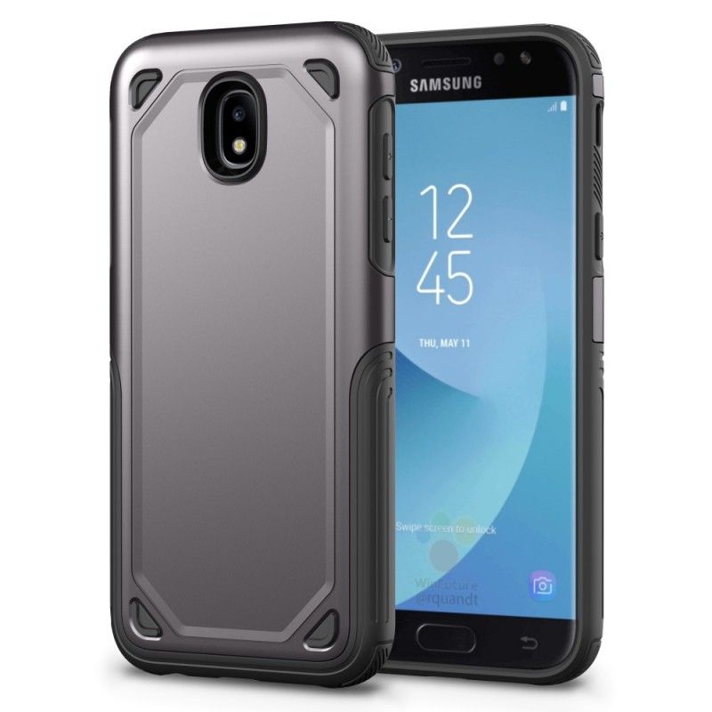 Deksel Samsung Galaxy J5 2017 Svart Premium Metalleffekt