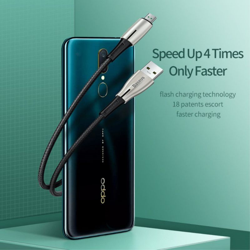 Baseus Micro Usb Hurtigladekabel 4A 0.5M