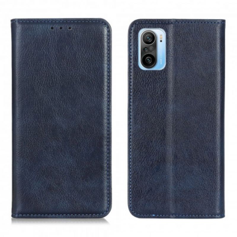 Folio Deksel Xiaomi Mi 11i 5g / Poco F3 Premium Split Litchi Leather