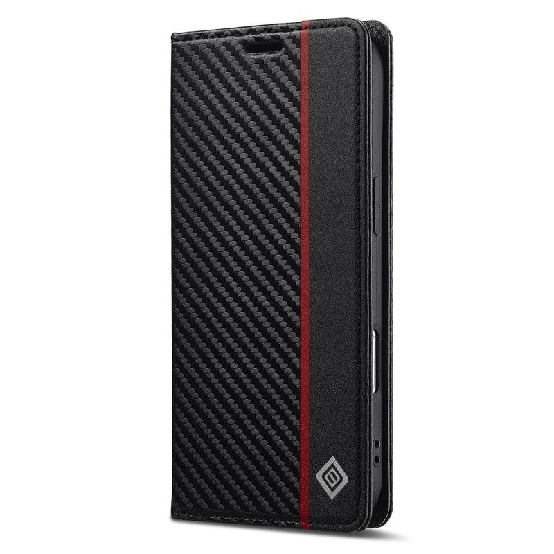 Folio Deksel Lær iPhone Air Karbonfiber Lc.imeeke