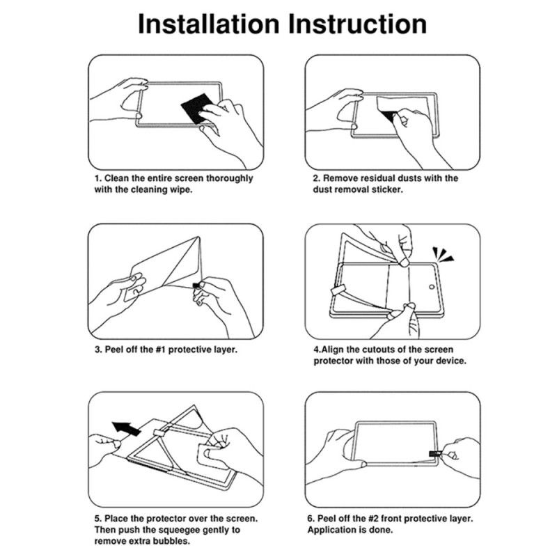 Anti-spion Skjermbeskytter I Herdet Glass For Samsung Galaxy Tab S10 Lite / S10 Fe / S9 / S9 Fe / S8 / S7