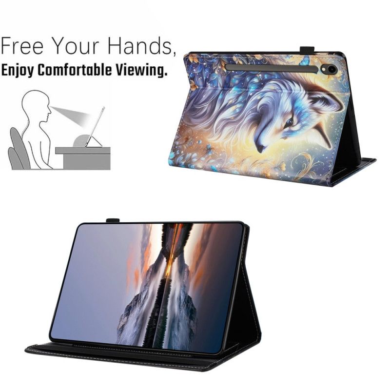 Etui Samsung Galaxy Tab S10 Fe Hvit Ulv Beskyttelse Deksel