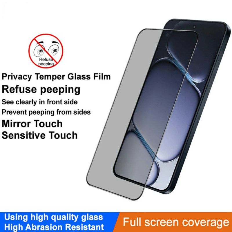 Anti-spion Skjermbeskytter I Herdet Glass For Oneplus 15r (fingeravtrykkslåsing)