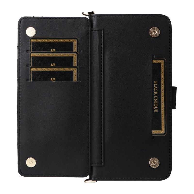 Folio Deksel Oneplus 15r 6 Kortspor Med Stropper Beskyttelse Deksel