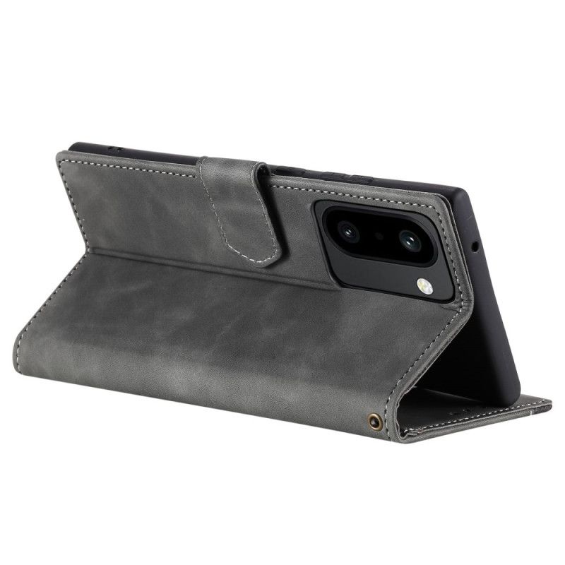 Folio Deksel Oneplus 15r Lommebok Med Retrostropp