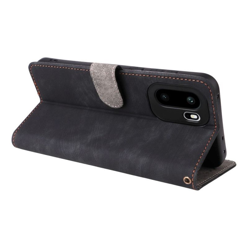 Folio Deksel Oneplus 15r Rfid-blokkerende Semsket Skinn-effekt