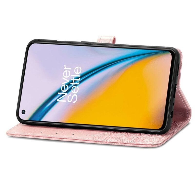 Lærdeksel Folio Deksel Oneplus Nord 2 5g Mandala Middelalder