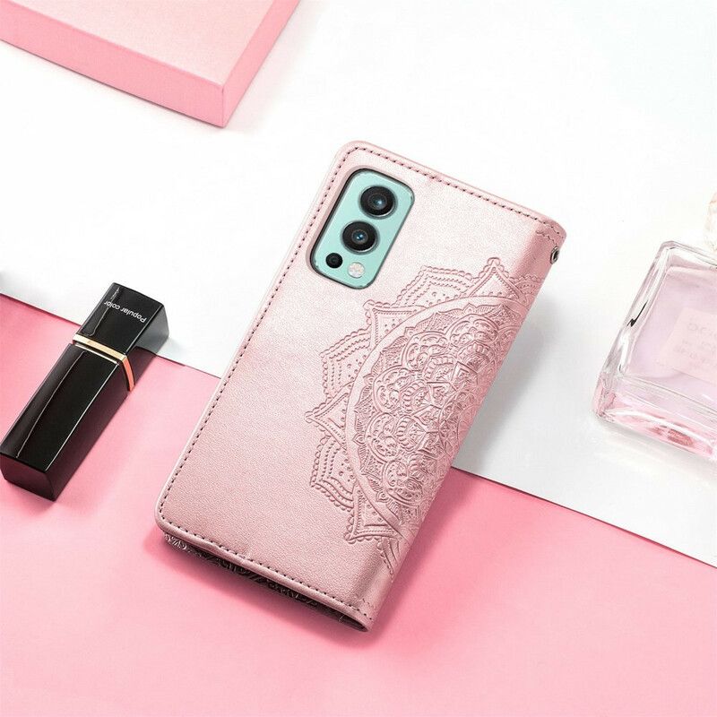 Lærdeksel Folio Deksel Oneplus Nord 2 5g Mandala Middelalder