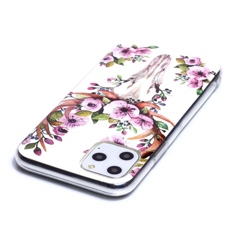 Deksel iPhone 11 Pro Fluorescerende Blomsterelg