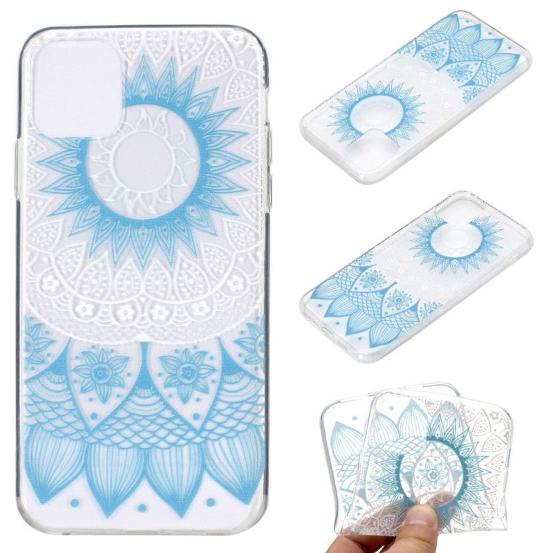 Deksel iPhone 11 Pro Rosa Gjennomsiktig Fargerik Mandala Beskyttelse