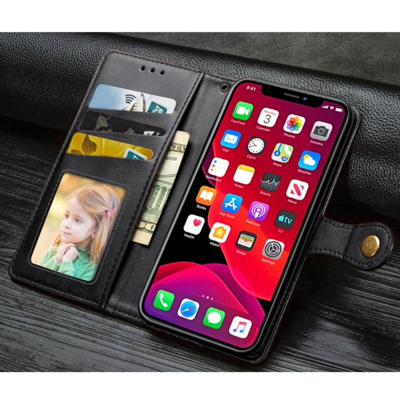 Folio Deksel iPhone 11 Pro Svart Premium Design