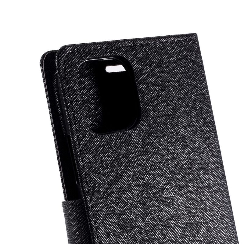 Folio Deksel iPhone 11 Pro Svart Tofarget Kvikksølv Beskyttelse