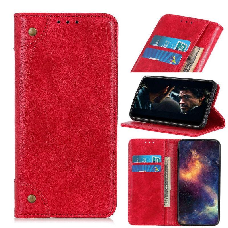 Folio Deksel iPhone 11 Pro Svart Vintage Nagelversjon