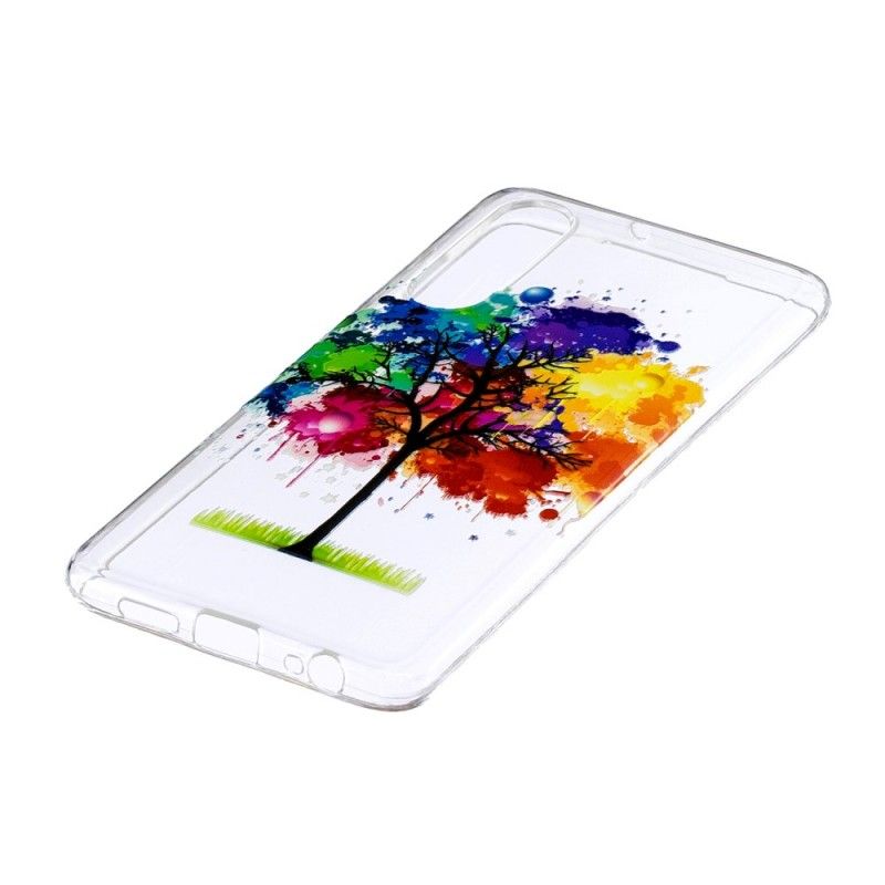 Deksel for Huawei P30 Gjennomsiktig Akvarell Tre