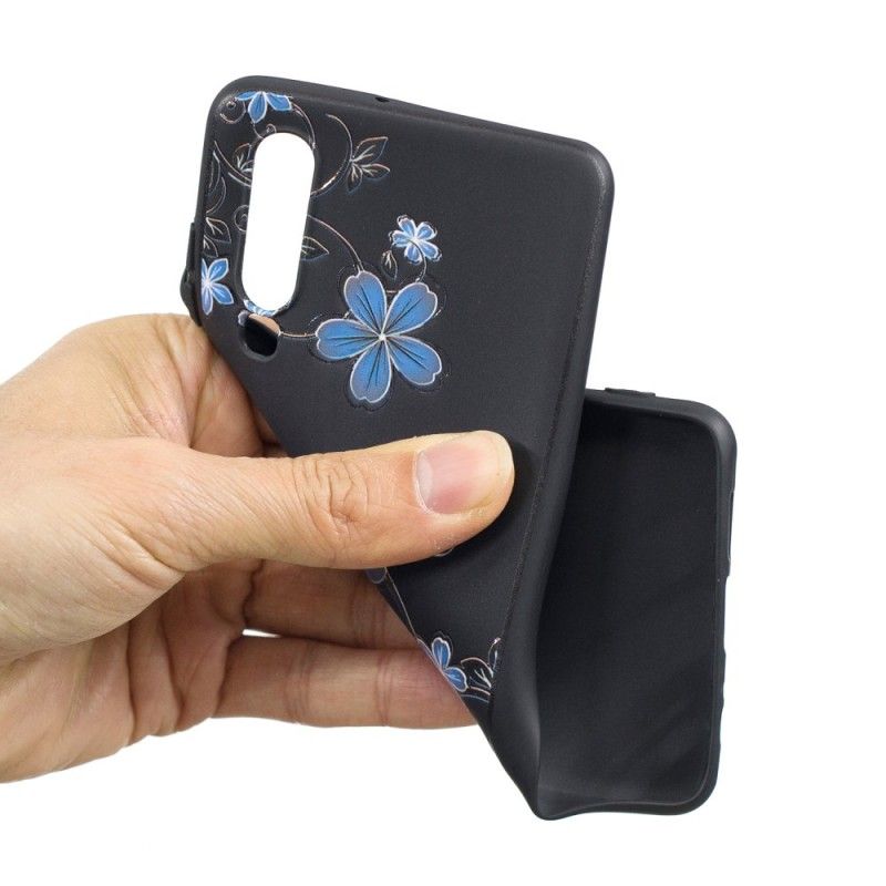 Deksel Huawei P30 Blå Blomster