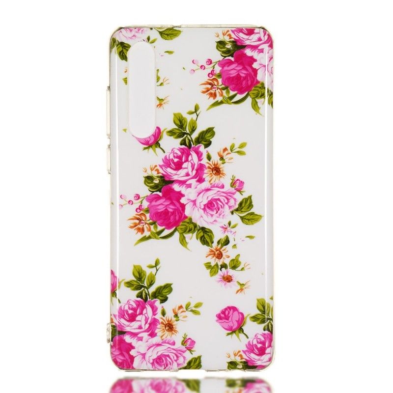 Deksel Huawei P30 Fluorescerende Frihetsblomster Beskyttelse