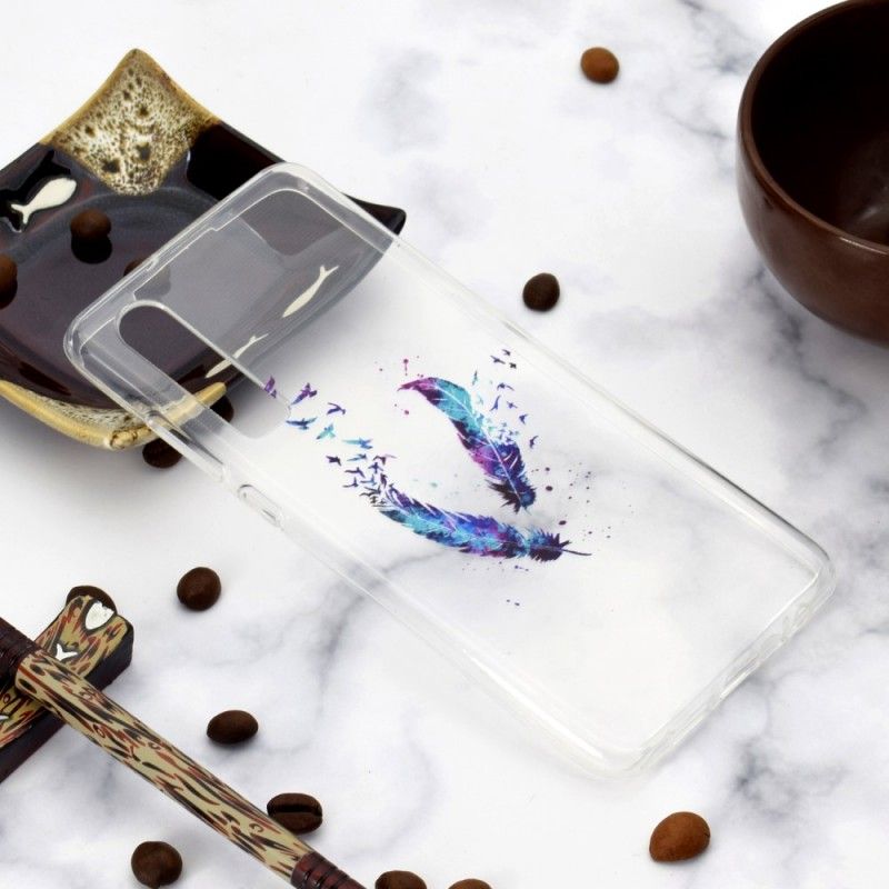 Deksel Huawei P30 Gjennomsiktige Fjær