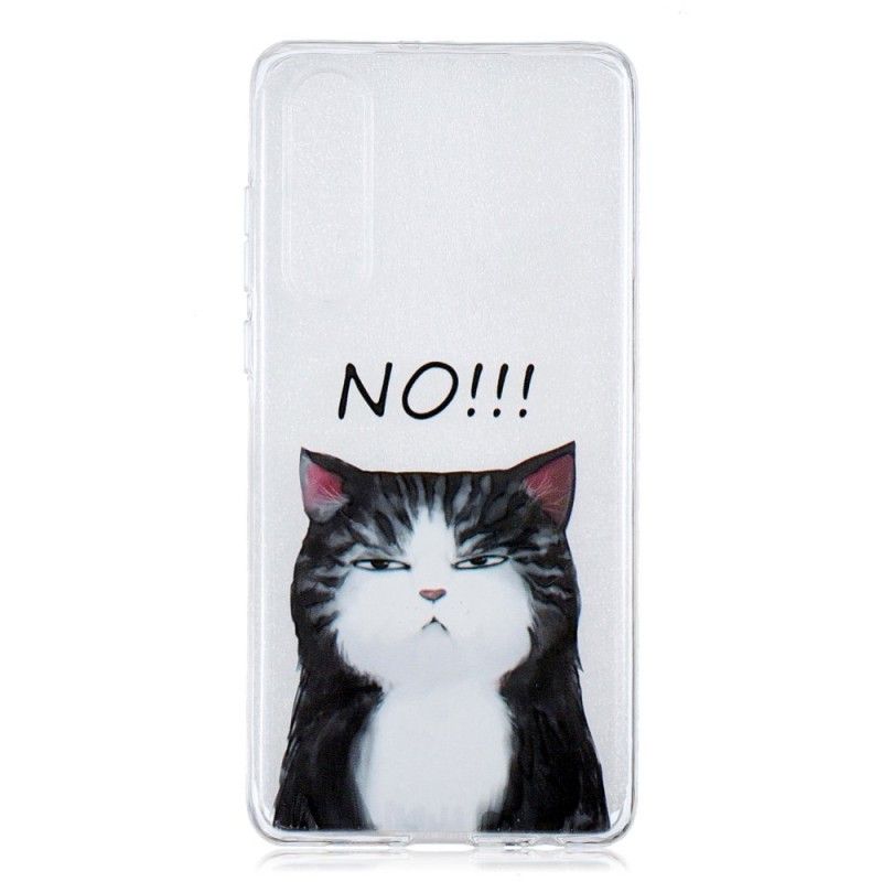 Deksel Huawei P30 Mobildeksel Katten Som Sier Nei