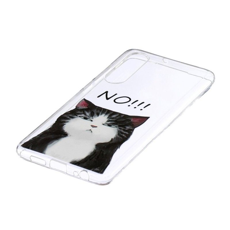 Deksel Huawei P30 Mobildeksel Katten Som Sier Nei