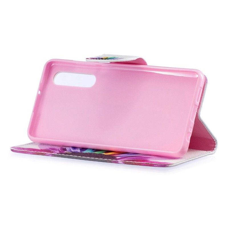 Folio Deksel for Huawei P30 Akvarellblomst
