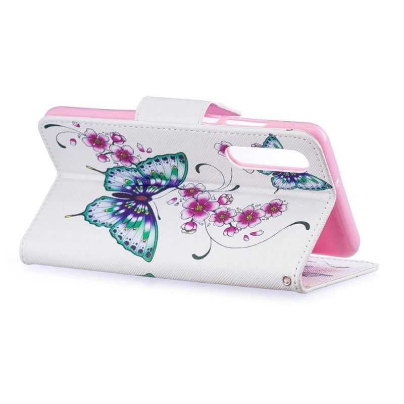 Folio Deksel Huawei P30 Fantastiske Sommerfugler