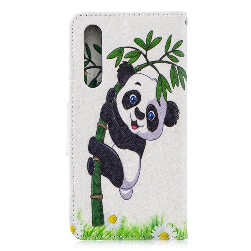 Folio Deksel Huawei P30 Panda På Bambus Anti-fall