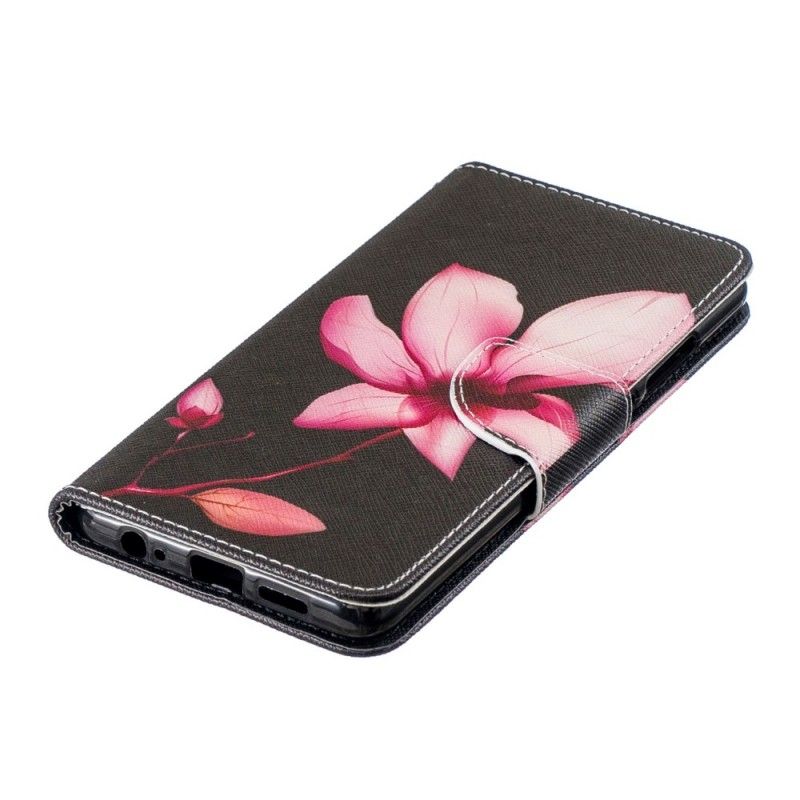 Folio Deksel Huawei P30 Rosa Blomst Beskyttelse