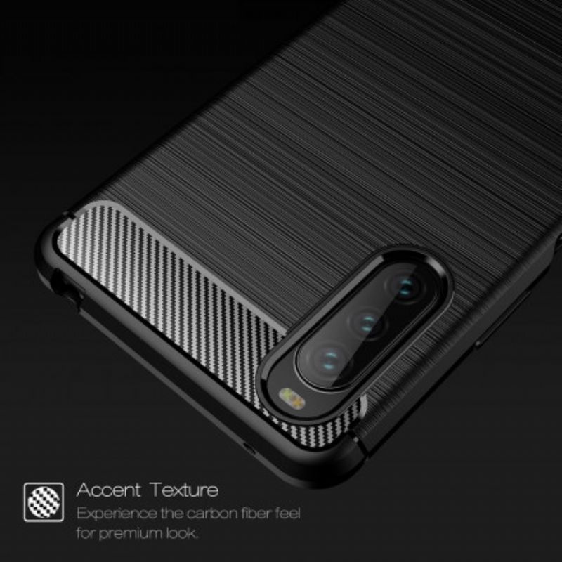 Deksel Sony Xperia 10 Iii Børstet Karbonfiber
