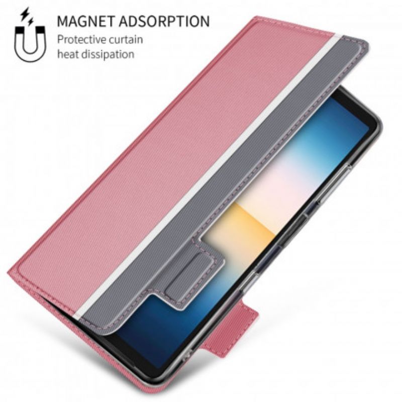 Folio Deksel Sony Xperia 10 Iii Bicolor Baiyu-serien