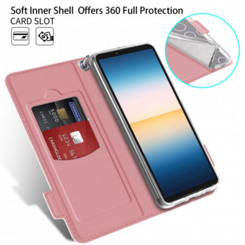 Folio Deksel Sony Xperia 10 Iii Bicolor Baiyu-serien