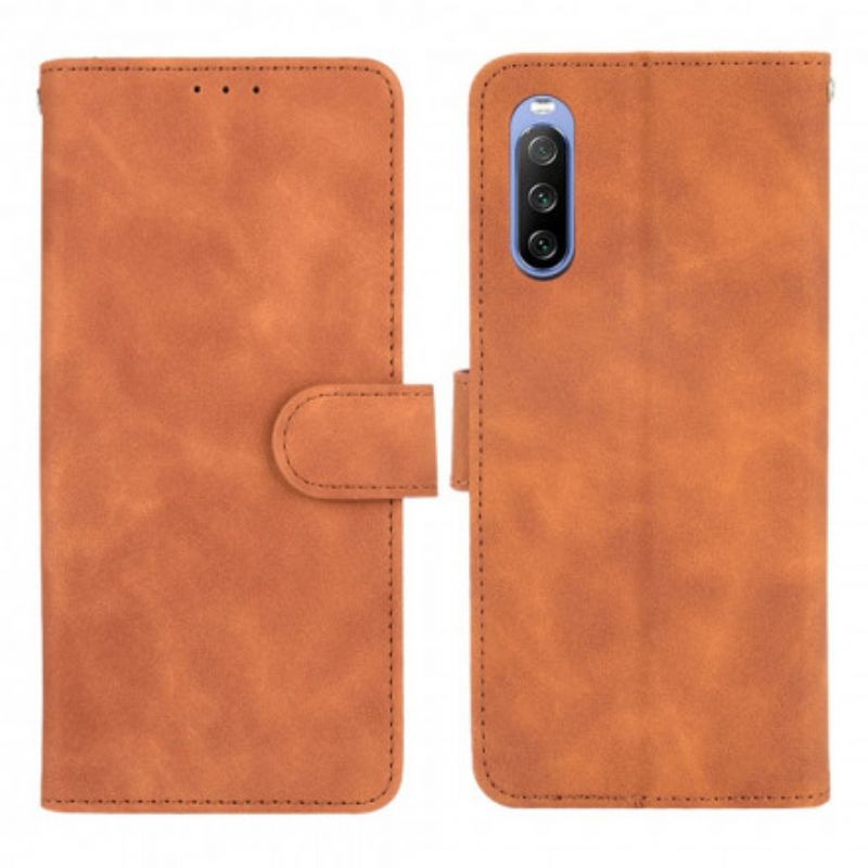 Folio Deksel Sony Xperia 10 Iii Skin-touch Beskyttelse Deksel
