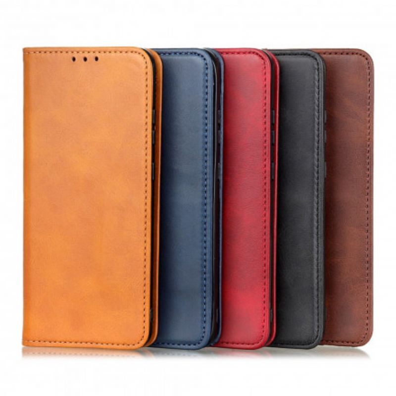Folio Deksel Til Sony Xperia 10 Iii Split Leather Elegance