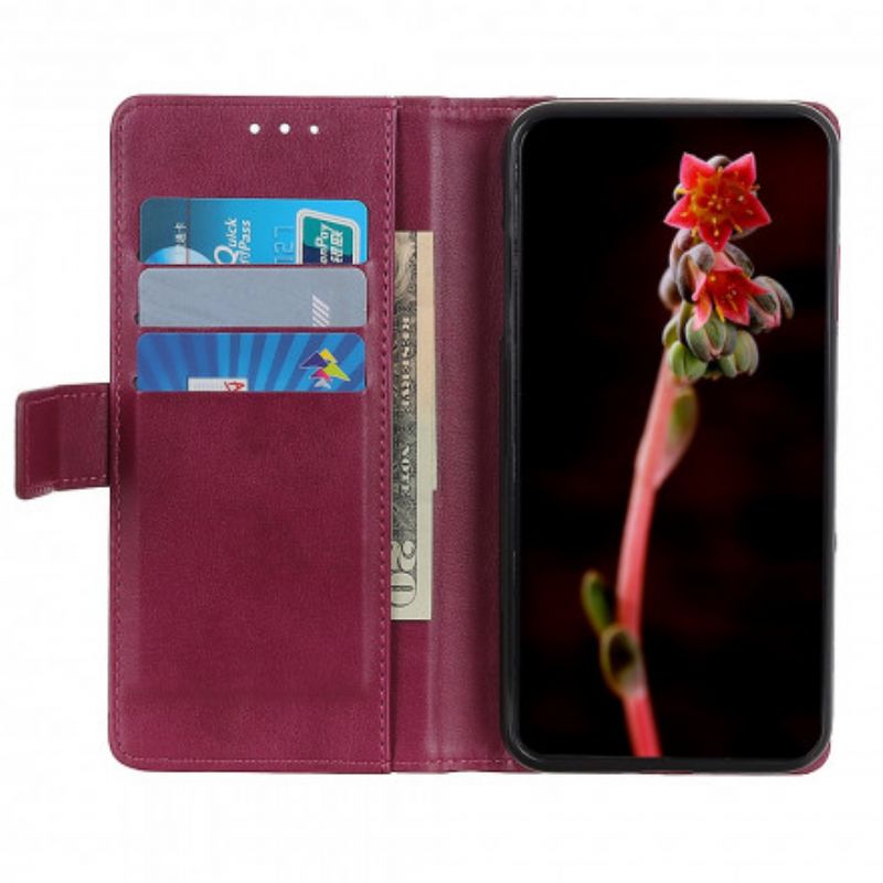 Lærdeksel Folio Deksel Sony Xperia 10 Iii Klassisk Skinnstil