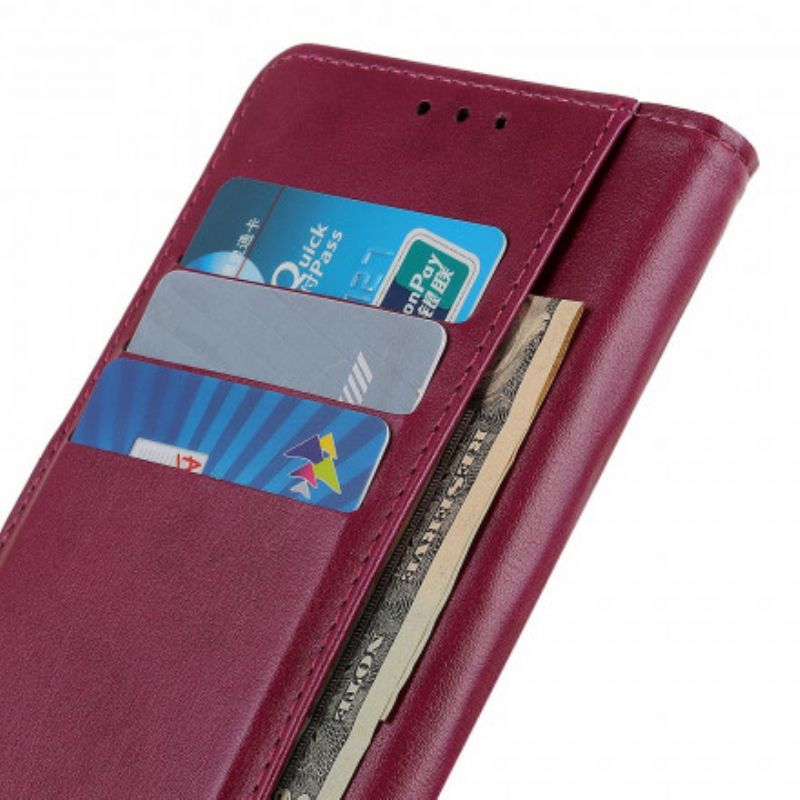 Lærdeksel Folio Deksel Sony Xperia 10 Iii Klassisk Skinnstil