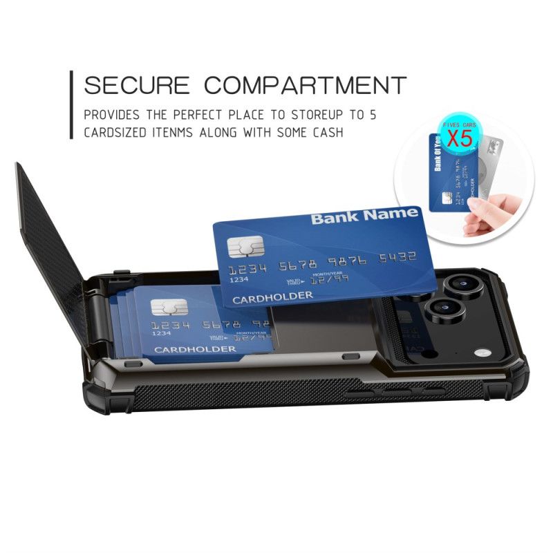 Deksel iPhone 17 Pro Max Flip-kortholder