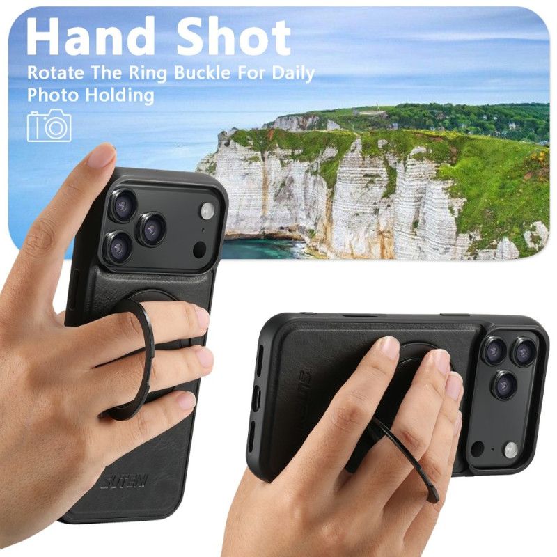 Deksel iPhone 17 Pro Max Kompatibel Magsafe Med Roterende Feste Suteni